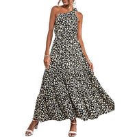 Women's Bohemian Floral Dress Beach Vacation Swing Skirt