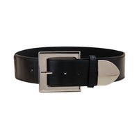 Black Belt Women's Elastic Elastic Needle Buckle Belt Fashion All-match Skirt Shirt Closed Waist Wide Waist Seal