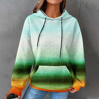 Winter Hooded Sweater Digital 3D Printing Casual Style