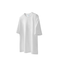 Pure Cotton Oversize Solid Color Short Sleeve T-shirt Top