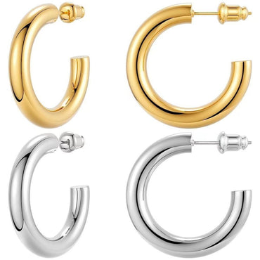Silver Needle Color-preserving Anti-allergy Earrings
