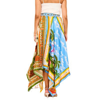 Fashionable All-match Irregular Skirt Printed Skirt