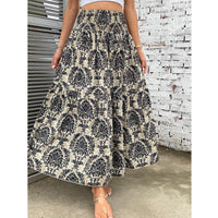 All-matching Slim Fit Pleated High Waist Long Skirt