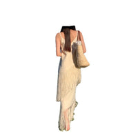 Women's Patchwork Fringed Seaside Vacation Dress