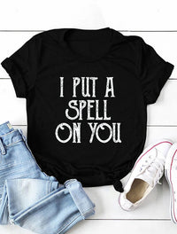 Simple Fashion Print T-shirt Women