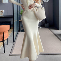 Design Sense Fashion Fishtail Skirt Women's High Waist Slim Fit