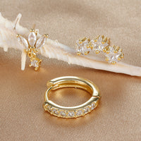 Diamond Stud Earrings Small Women's Fashion Simple