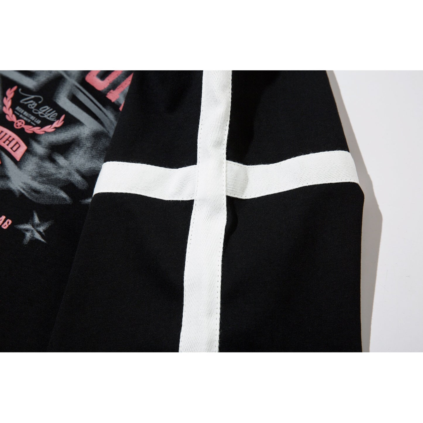 Letter Badge Printed Short-sleeved T-shirt Loose Half-sleeve Top
