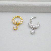 316L Medical Steel New Zircon Nasal Septum Nail