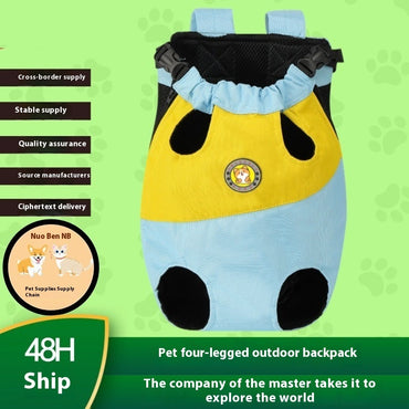 Shock Absorbing Cushion Four-legged Pet Backpack
