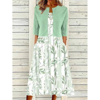 Women's Mature Elegant Elegant Long Skirt Two-piece Set