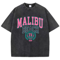 Street European And American Pure Cotton Washed T-shirt
