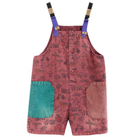 One Piece Straight Strap Pants