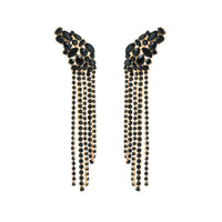 European And American Ins Earrings Exaggerated Long Alloy