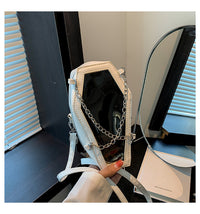 European And American Style PVC Mirror With Chain Shoulder Bag