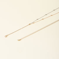 Summer Beach Sexy Body Chain Gold Silver Double Thin Chain Bead Waist Chain Street Fashion Retro Beauty Belly Chain