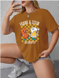 3D Digital Printed Casual Round Neck Short Sleeved Shirt