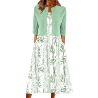 Women's Mature Elegant Elegant Long Skirt Two-piece Set