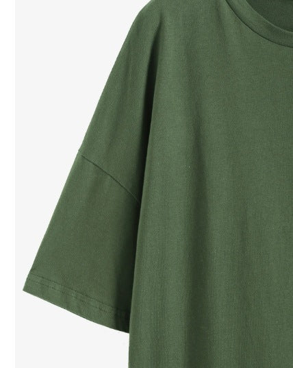 Casual Fashion Women's Round Neck Loose Letter Printed T-shirt - Chic Angle