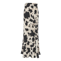 Elegant Graceful Printed Simple Style All-match High Waist Skirt Cross-border Niche Long Skirt