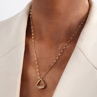 New Exquisite Triangle Necklace Made Of Stainless Steel, Simple And Versatile, Advanced Creative Geometric Accessories