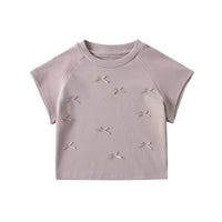 Women's Summer Hot Girl Round Neck Drop Shoulder Short Sleeve T-shirt