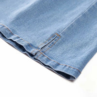 High Waist Stretch Double Slit Denim Hip-wrapped Skirt Skirt