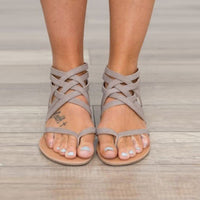 Flip-flops Flat Cross Straps European And American Roman Sandals