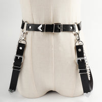 Punk Darkwind Women's Belt Leather Functional Chain Love Belt Sexy Uniform Suspenders Harness Accessories
