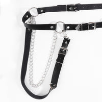 Punk Darkwind Women's Belt Leather Functional Chain Love Belt Sexy Uniform Suspenders Harness Accessories