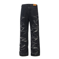 Men's And Women's Punk Hip Hop Casual Wide-leg Straight Pants