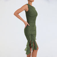 European And American Women's Clothing Midi Dress