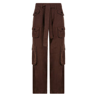 Retro Grey Work Jeans For Women European-american Style