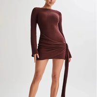 Fashion Slim Long-sleeved Dress Dresses Women Clothing