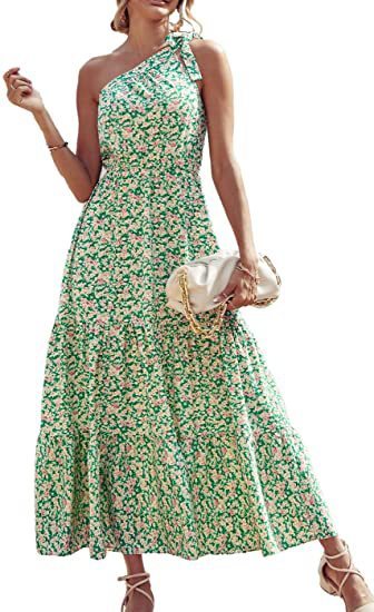 Women's Bohemian Floral Dress Beach Vacation Swing Skirt