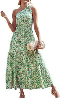 Women's Bohemian Floral Dress Beach Vacation Swing Skirt