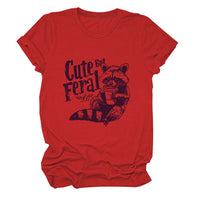 Guoli Printed Personality Round Neck Women's T-shirt