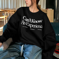 Fleece-lined Loose-fitting Casual Pullover Fall Winter Coat Vintage Round Neck Long Sleeve Bottoming Shirt Top