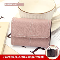Large Capacity Women's Certificate Holder First Layer Cowhide Card Holder Wallet
