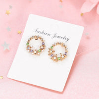 European And American Style Wreath Earrings