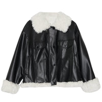 Korean Version Of Loose Retro Hong Kong Flavor Thick Lamb Fur