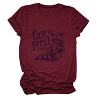 Guoli Printed Personality Round Neck Women's T-shirt