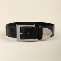 Black Belt Women's Elastic Elastic Needle Buckle Belt Fashion All-match Skirt Shirt Closed Waist Wide Waist Seal