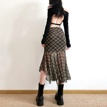 Women's Clothing Solid Color Slim Skirt