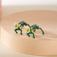 Christmas Stud Earrings Cartoon Creative Frog