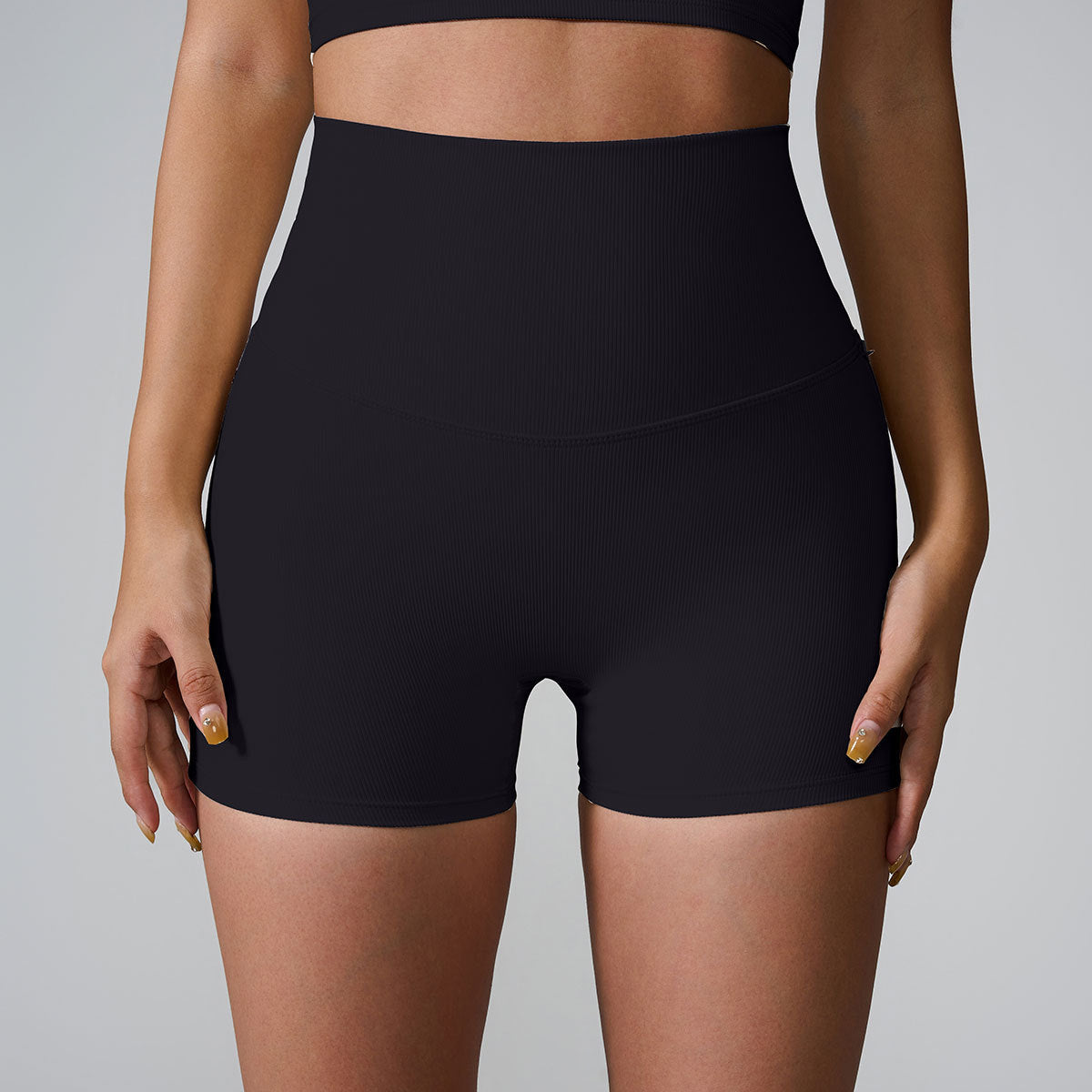 Back Cross High Waist Hip Lift Fitness Yoga Shorts Women - Chic Angle