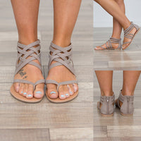 Flip-flops Flat Cross Straps European And American Roman Sandals
