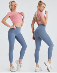 Yoga Clothes Tight Nude Trousers Women Peach Buttocks Quick-drying Sweat