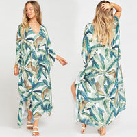 European And American New Satin Loose Fit Dress Vacation Casual Overlay Cover Up