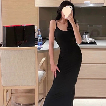 Slim Fit Knee Length Wrapped Hip Strap